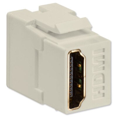 Leviton QuickPort HDMI Snap-In Connector, Light Almond